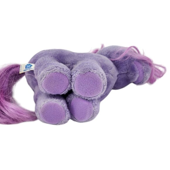 Vintage Hasbro Softies My Little Pony Blossom Purple Plush Stuffed Animal - Picture 7 of 12